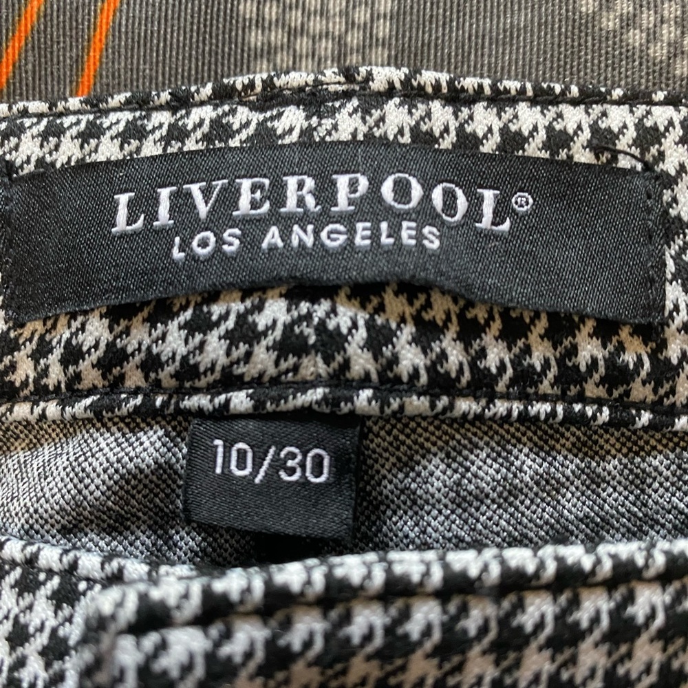 Sz 10/30⭐️NWT Liverpool Kelsey Knit Plaid Button Front Trousers. - Picture 5 of 10